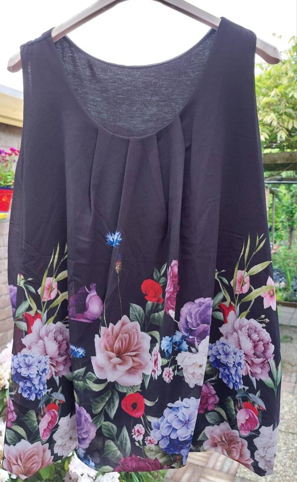 Shirt Mouwloos met Bloemenprint
