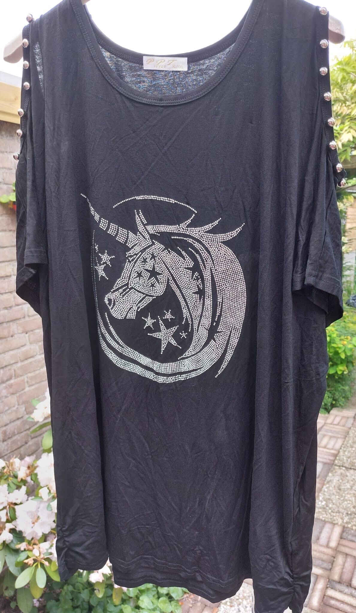 Shirt met Strass-steentjes