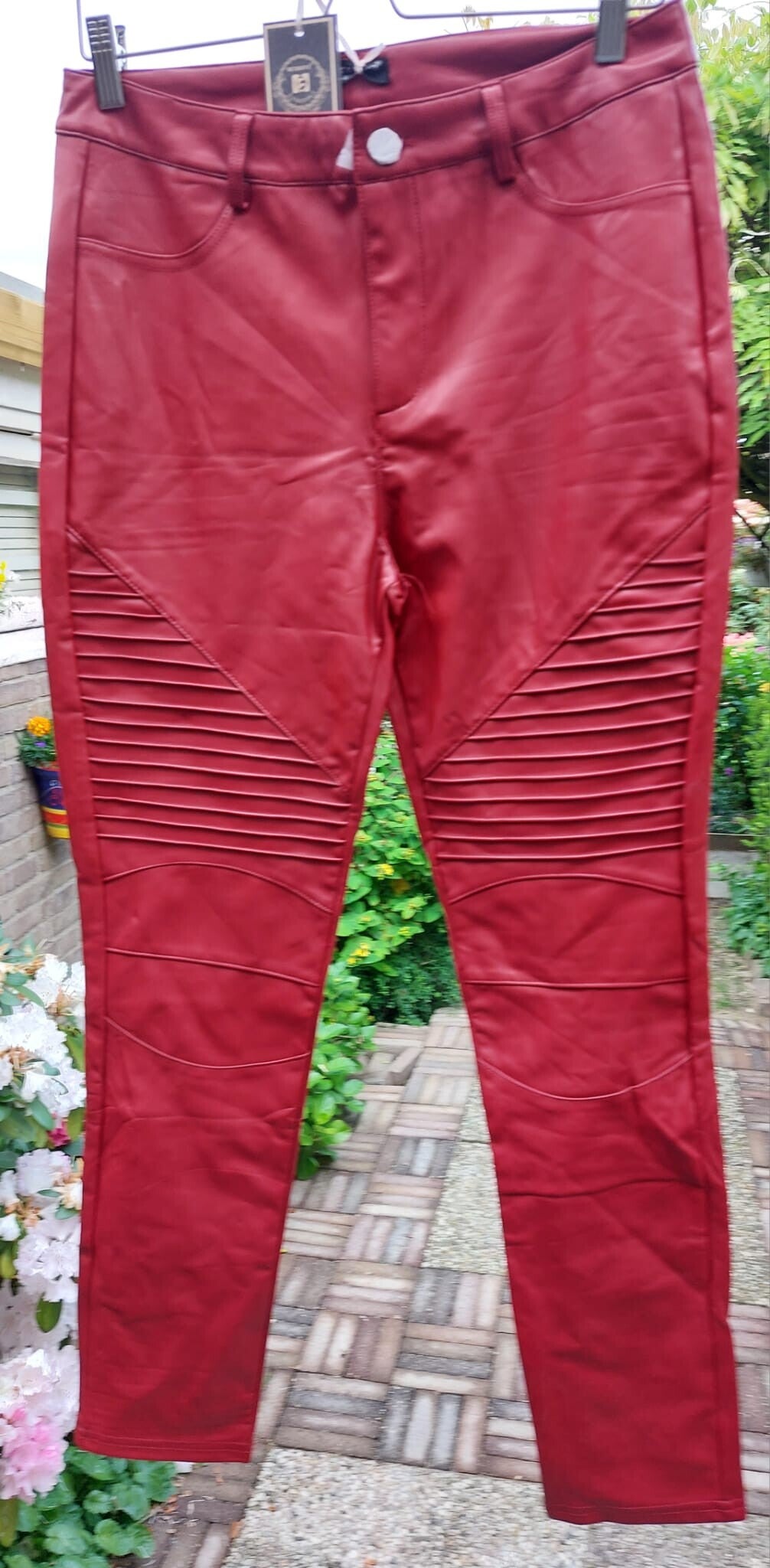 Lederlook Broek