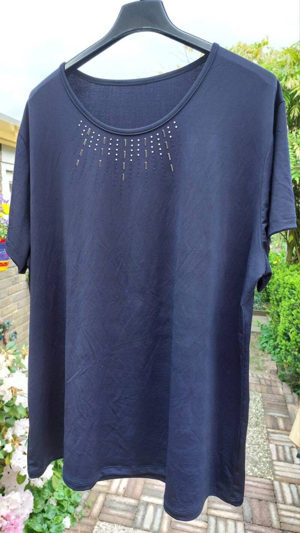 Shirt met Strass-steentjes