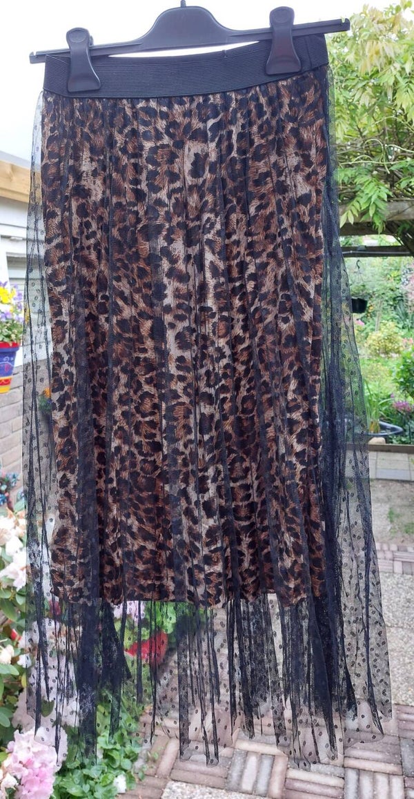 Rokje met Tule en Tijgerprint