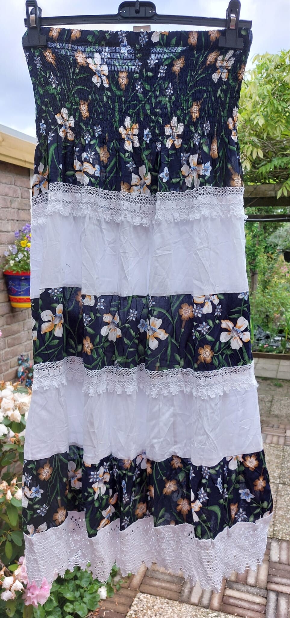 Lange Rok met Bloemenprint