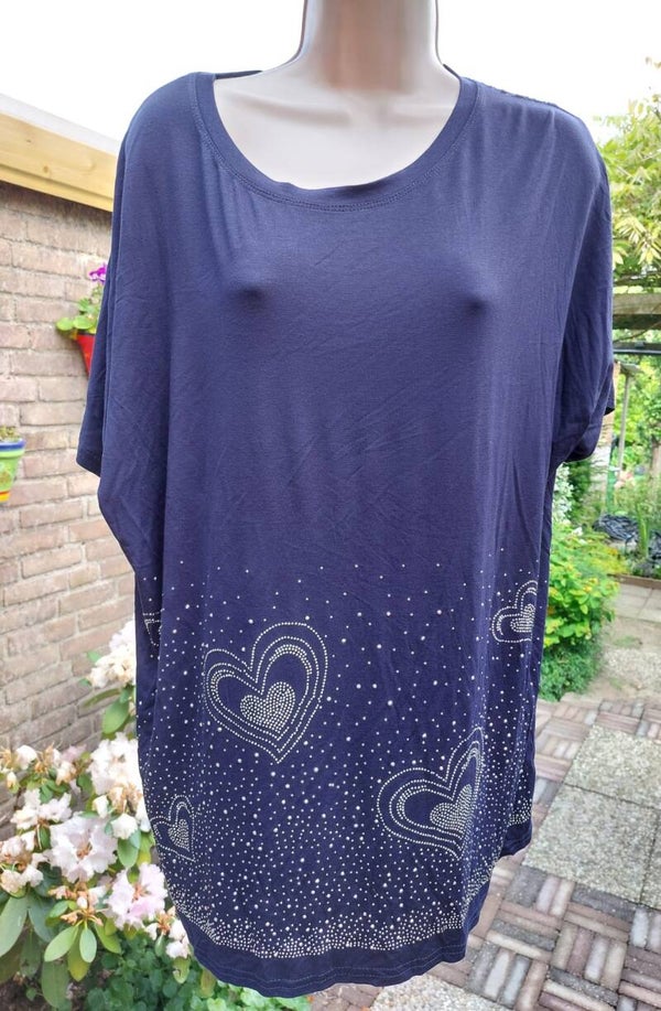 Shirt met Kant en Strass-steentjes