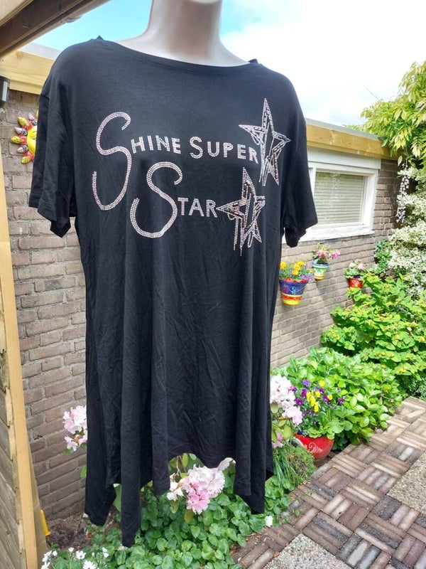 Shirt met Kant en Strass-steentjes
