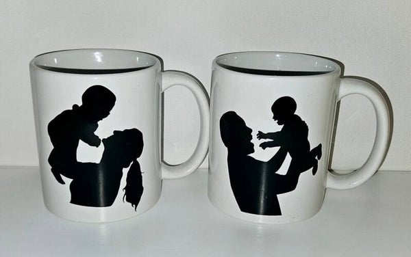 Mummy/Daddy finger mugs
