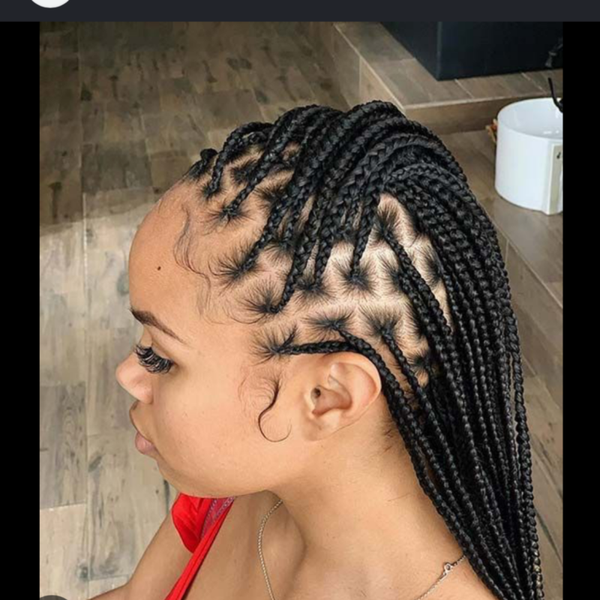 Traditional box braids small