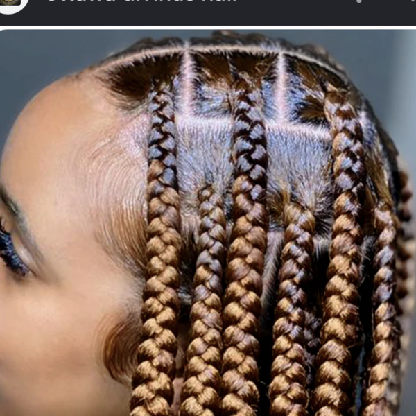 Knotless box braids large