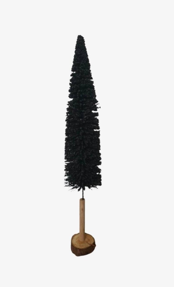 House of Seasons  Decoratieve kerstboom zwart H72,5 x D13,5cm