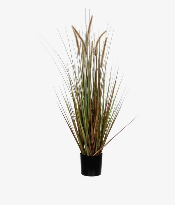Mica Decorations Pluimgras Dogtail Kunstplant - H120 x Ø45 cm - Groen