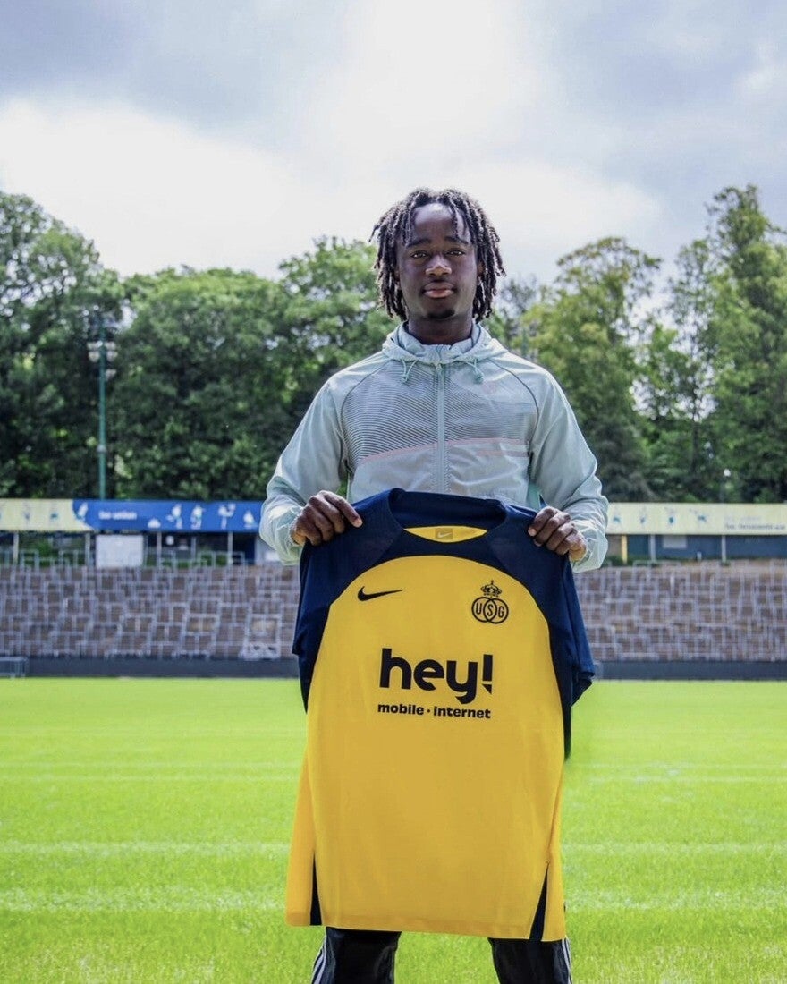 Abdoulaye Barry, speler Union Saint-Gilloise U18 begeleid in voeding door BodyFitWithMe