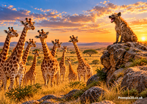 Having a giraffe