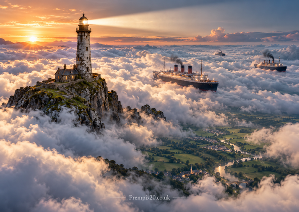 Lighthouse in the sky