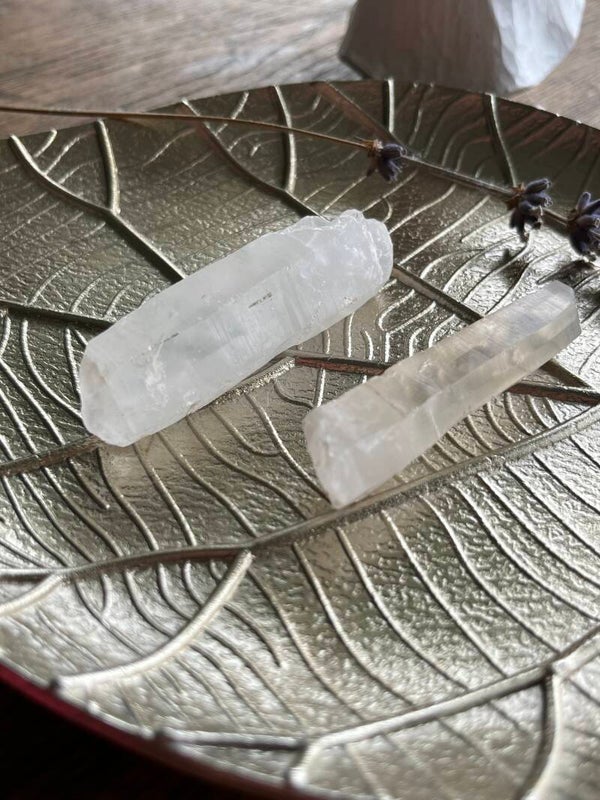 Ruwe bergkristal edelsteen punt