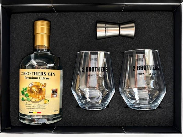 Luxe Geschenkbox 2 Brothers Premium Gin - Gratis levering