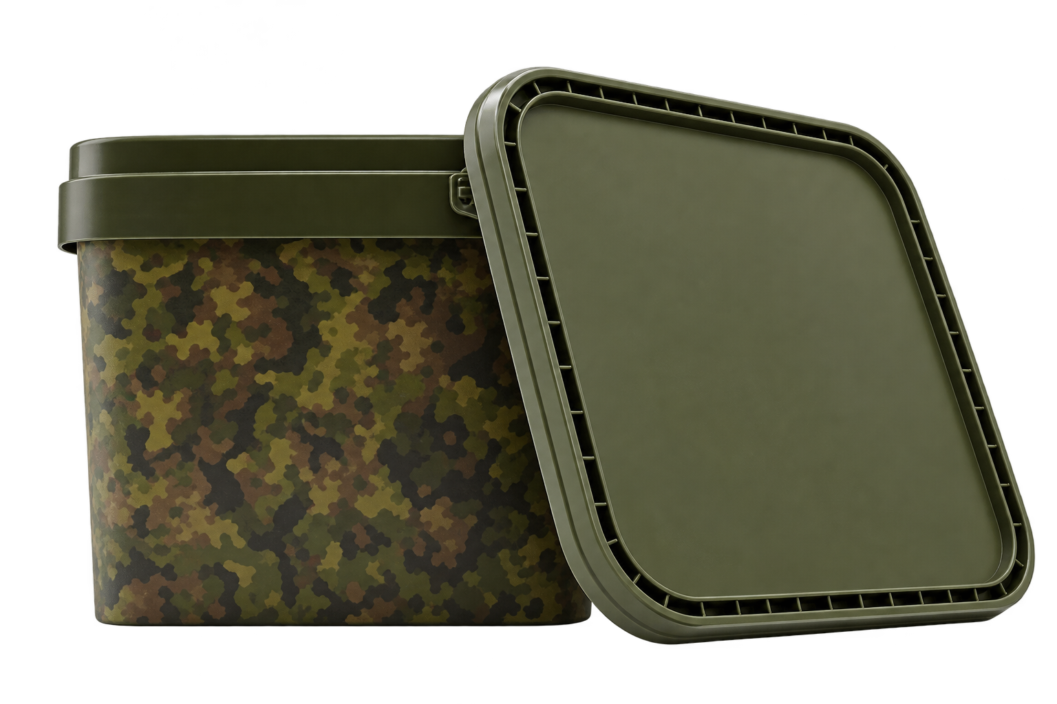 Camo emmer 10 liter groen deksel
