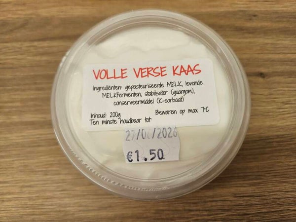 Volle platte kaas 200g