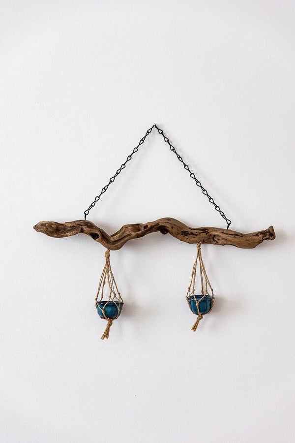 mini suspension pour deux plantes