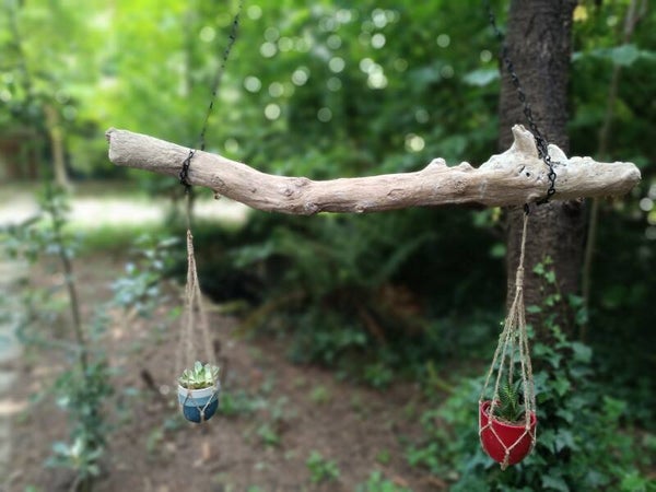 suspension pour deux plantes