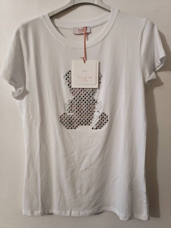 T-shirt avec imprimé strass