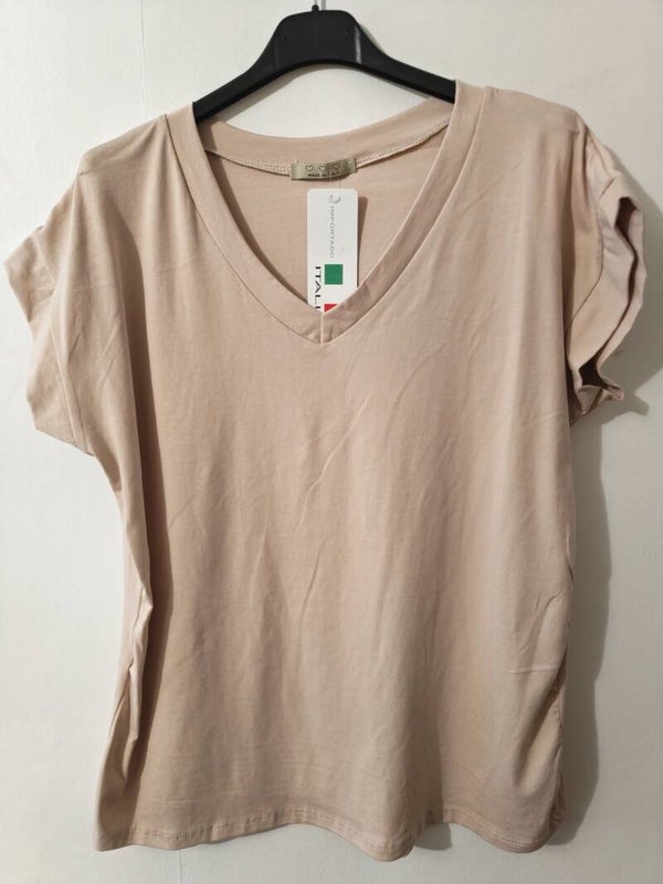 T-shirt rose pâle