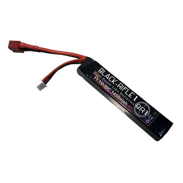 BlackRifle1 batteria lipo stick 1450mha 11.1v 30c (Connettore T Deans e tamya)