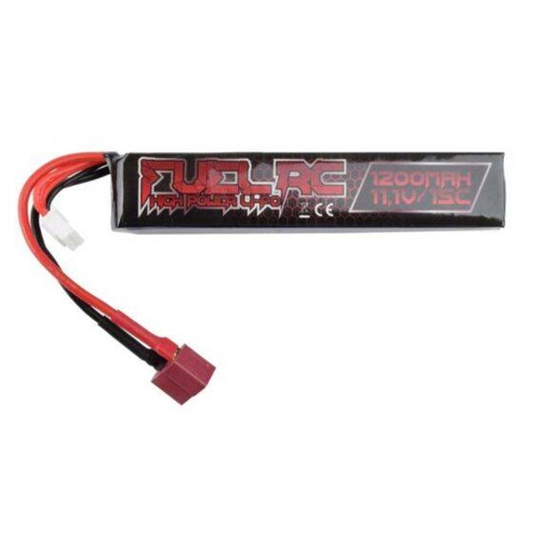 Fuel Rc batteria lipo stick 1200mha 11.1v 15c (connettore T dean)