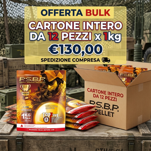 Box 12 pezzi BBS G&G 0.25 grammi
