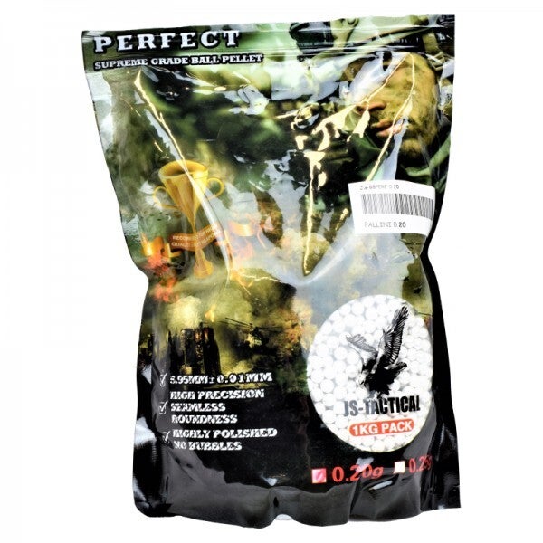 JS-TACTICAL PALLINI PERFECT 0,20/0.25 GR BIANCHI