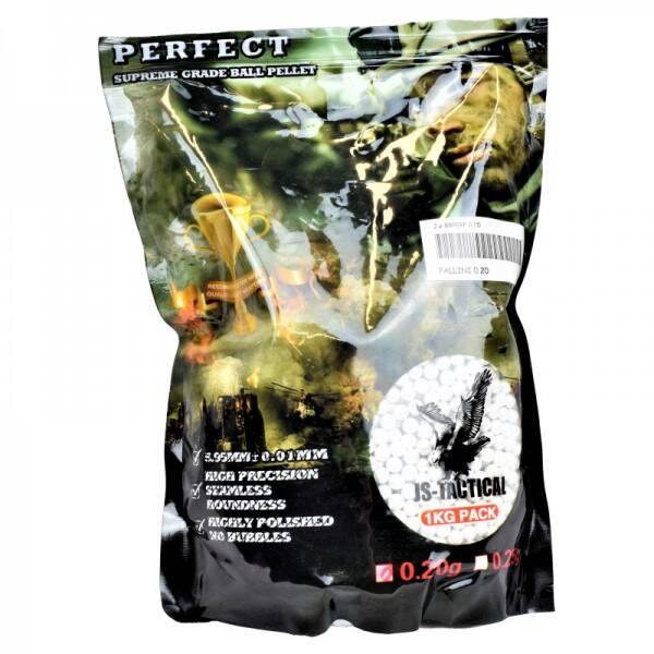 JS-TACTICAL PALLINI PERFECT 0,20/0.25 GR BIANCHI
