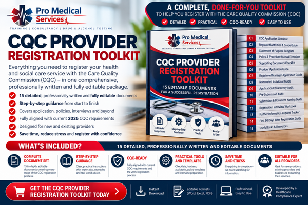 CQC New Provider Registration Toolkit Complete Application & Readiness Pack