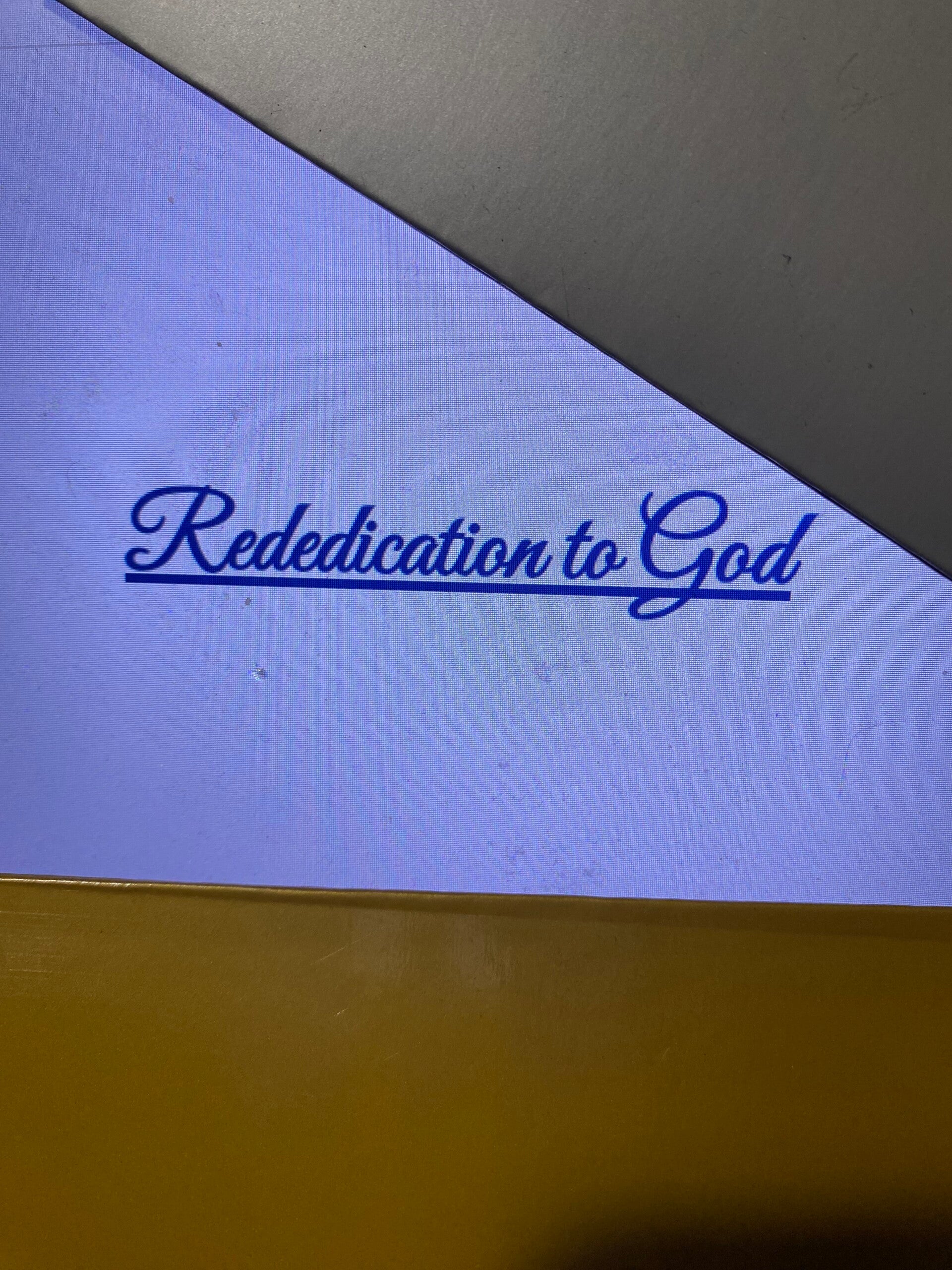 Rededication to God FREE Course