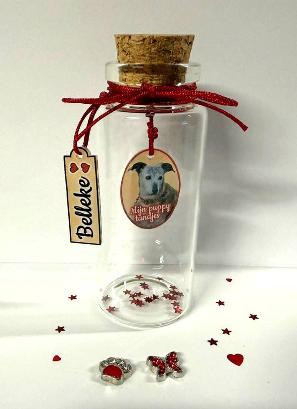 Glazen herinneringsflesje