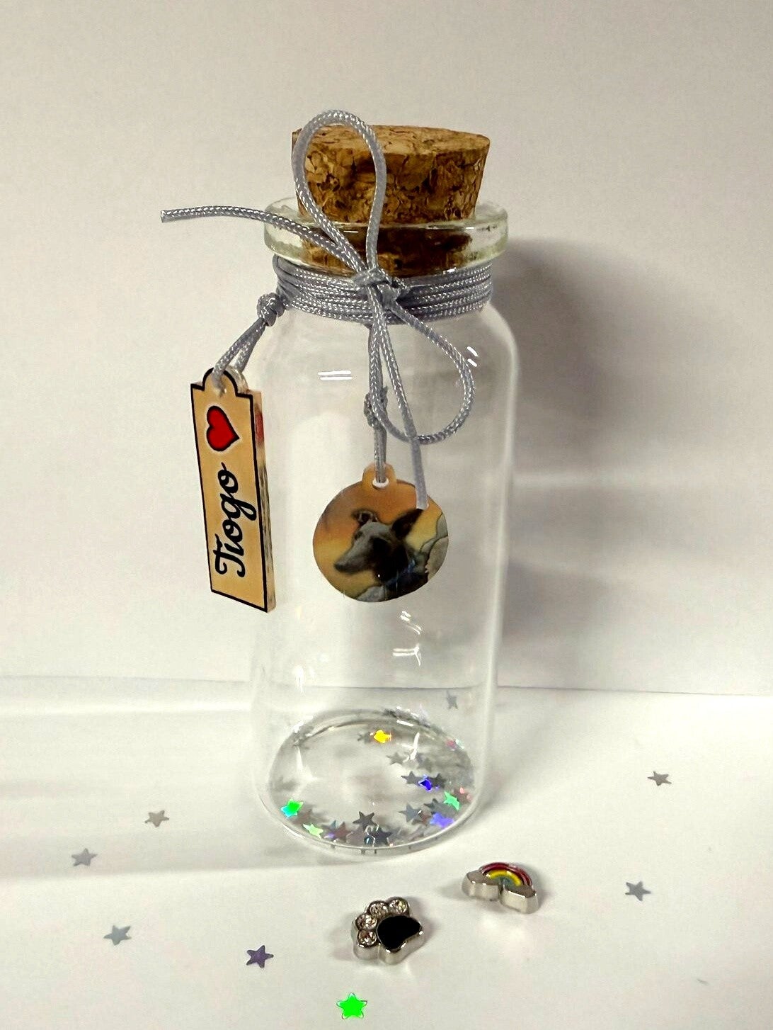 Glazen herinneringsflesje