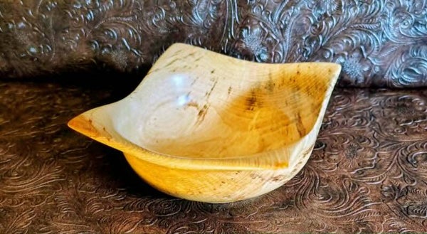 5 -in Spalted Oak Hand-Turned Bowl – A One-of-a-Kind Piece of Nature’s Art
