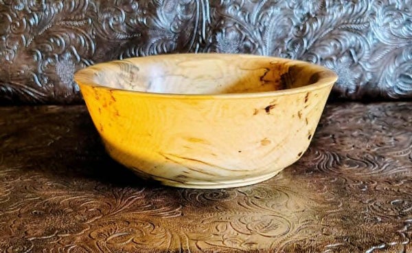 5 in Spalted Oak Hand-Turned Bowl – A One-of-a-Kind Piece of Nature’s Art