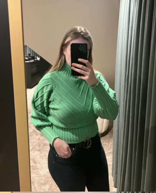 Kabel Sweater - Green