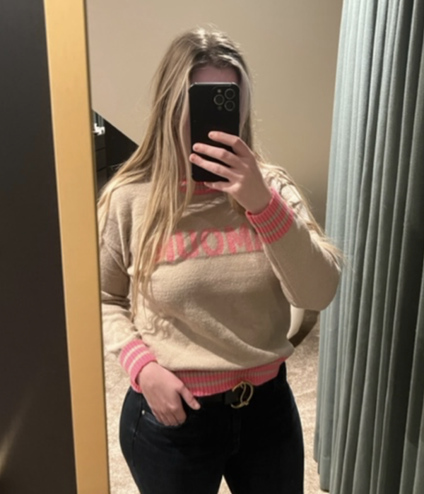 Amour Sweater - Brown/Pink