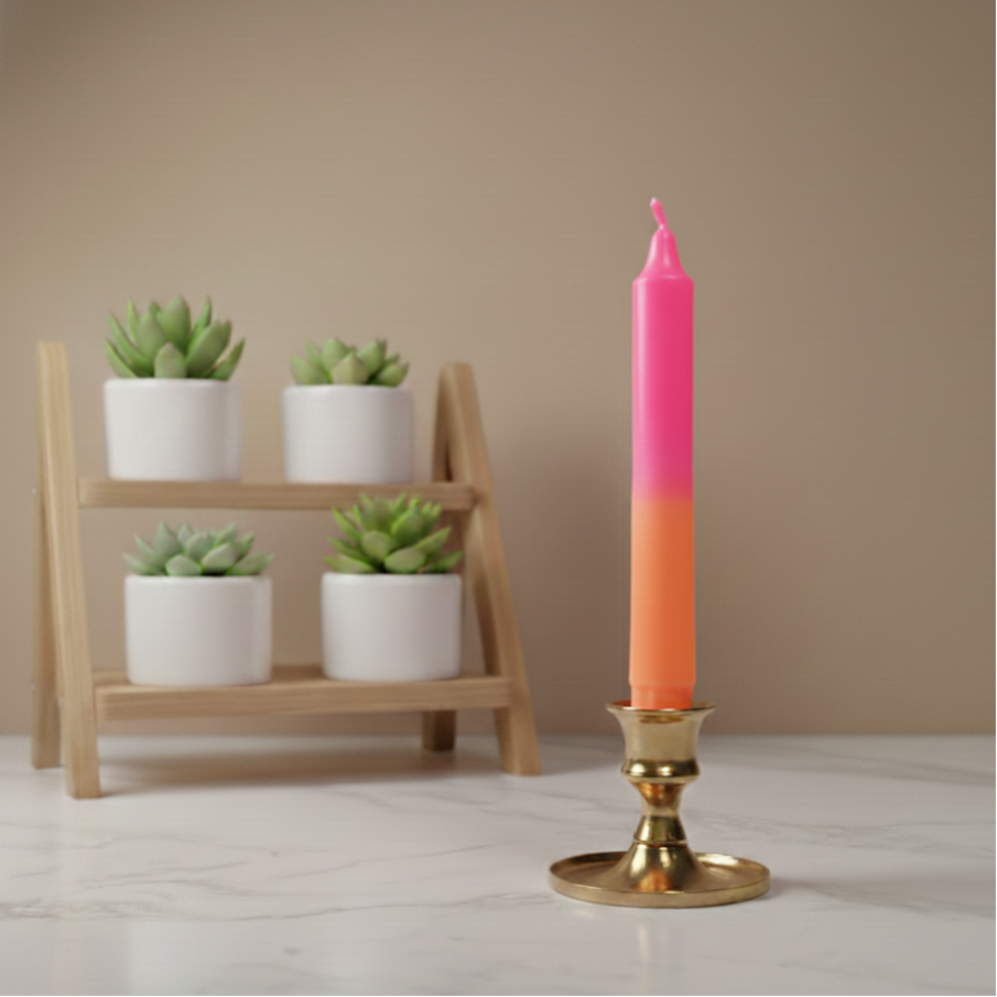 Dinerkaars Neon oranje/roze
