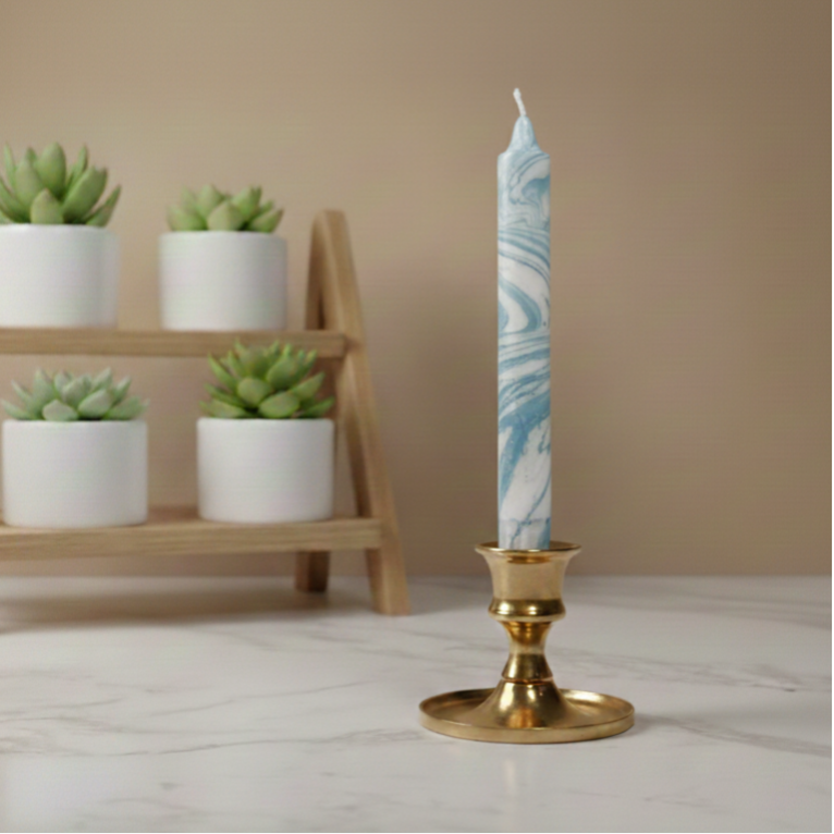 Dinerkaars Marble | Petrol, zilver