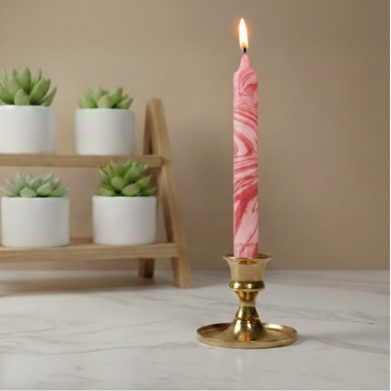 Dinerkaars Marble | rood/wit
