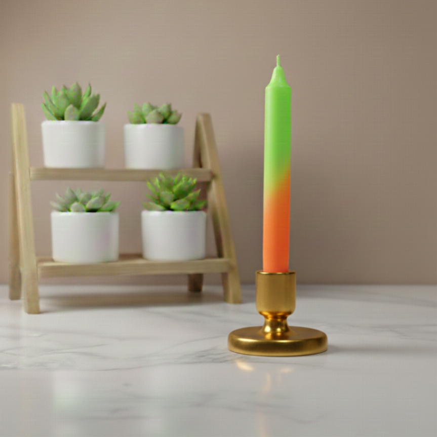 Dinerkaars Neon oranje/groen