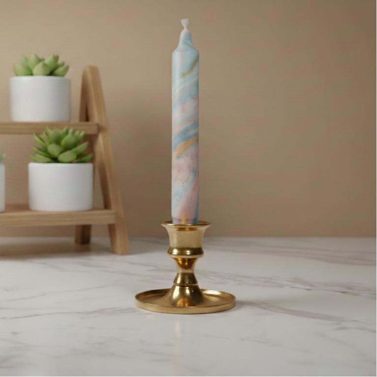 Dinerkaars Marble | blauw, taupe, goud