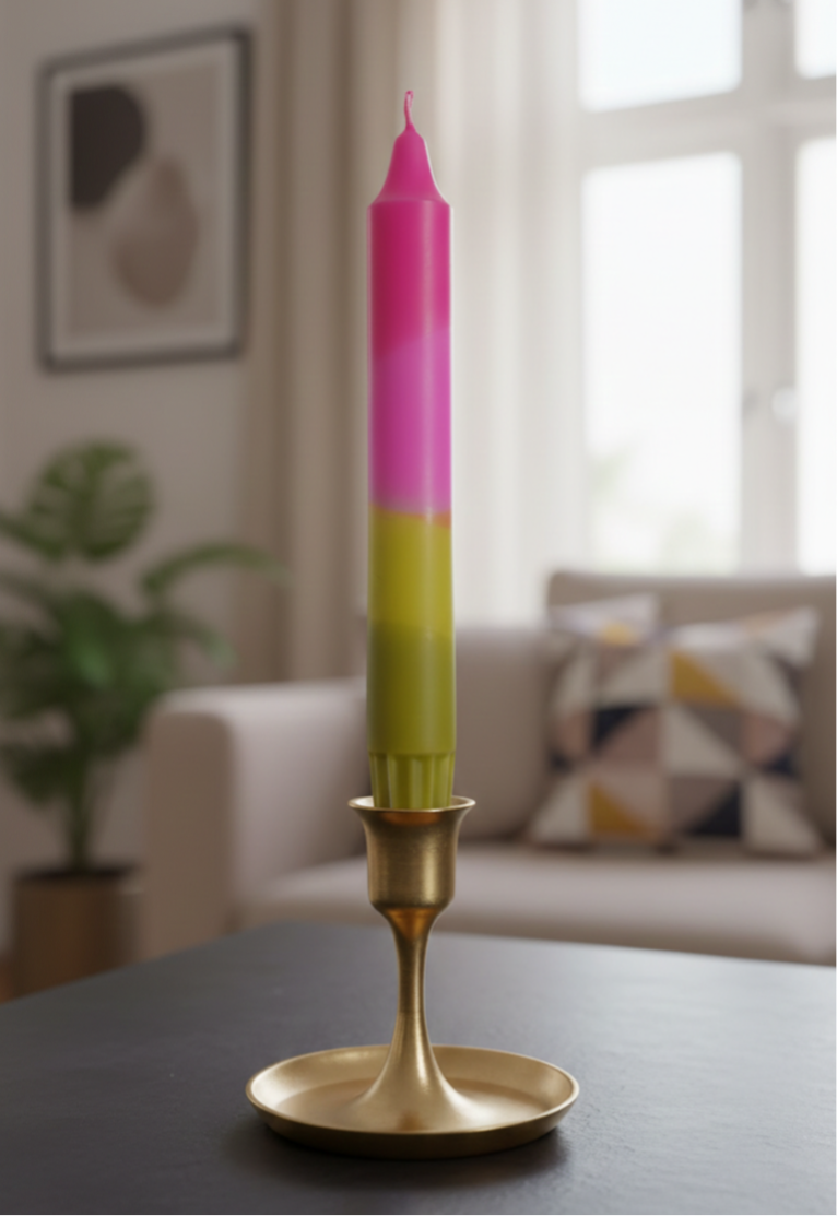 Dinerkaars Groen/roze