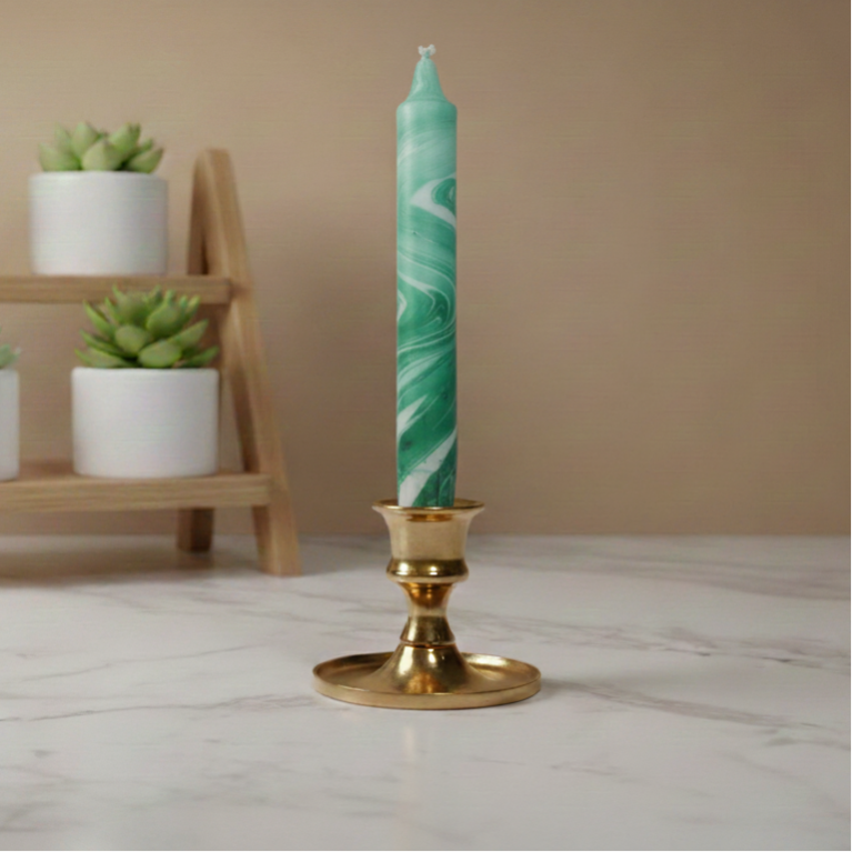 Dinerkaars Marble | Groen, wit
