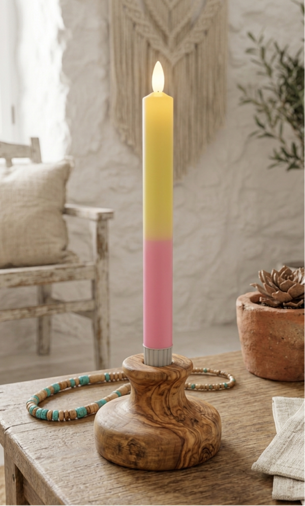 LED Dinerkaars - Roze & geel