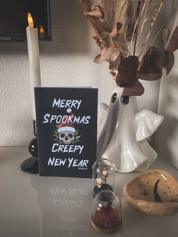 Merry Spookmas & Creepy New Year - Greeting Card