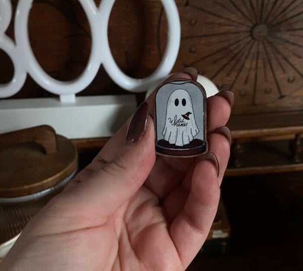Eco Wooden Boo Pin