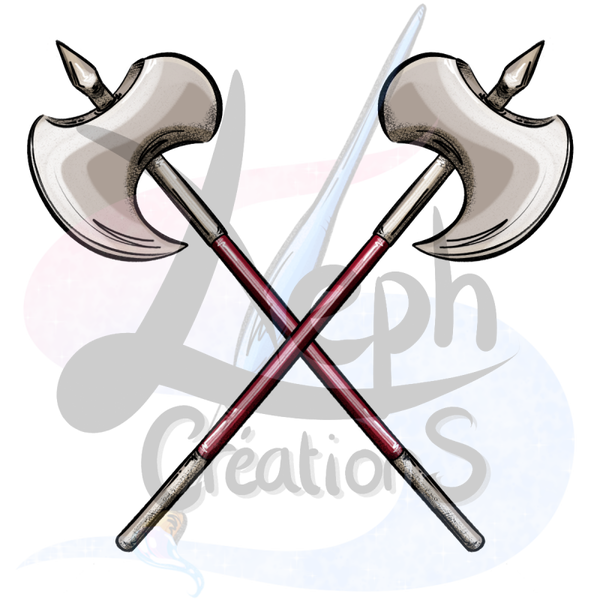 ⚔️ Haches jumelles croisées (Shuang Fu)