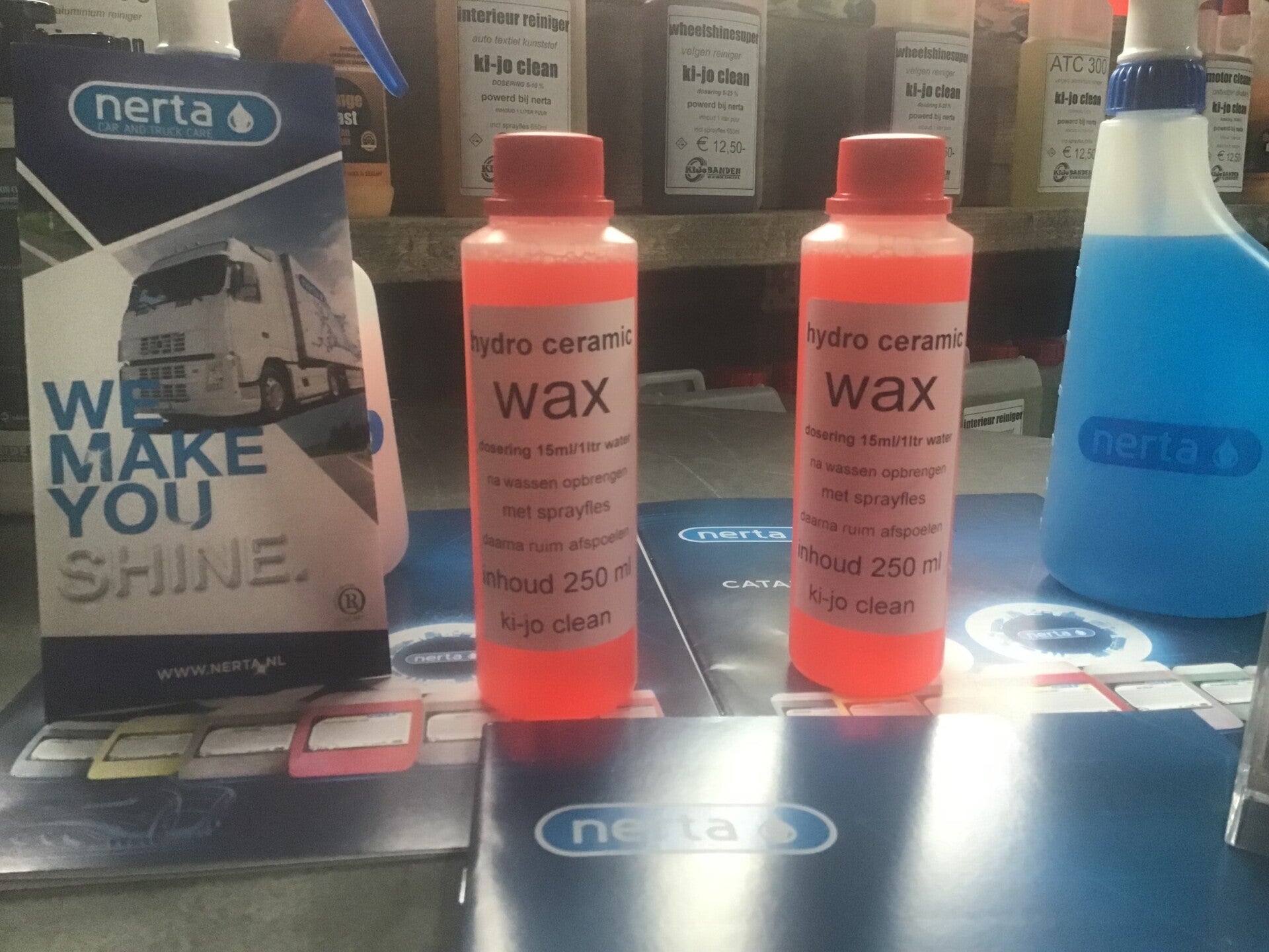 ceramische wax  nerta hydro ceramic wax 250 ml puur incl sprayfles 650 ml