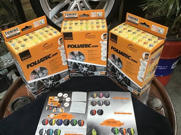 foliatec plastic dip set voor 4 velgen mat zwart